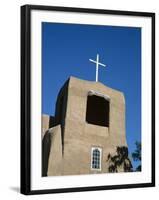 San Miguel Chapel Detail, Mission Church Built by Thalcala Indians, Rebuilt 1710, Santa Fe-Nedra Westwater-Framed Photographic Print