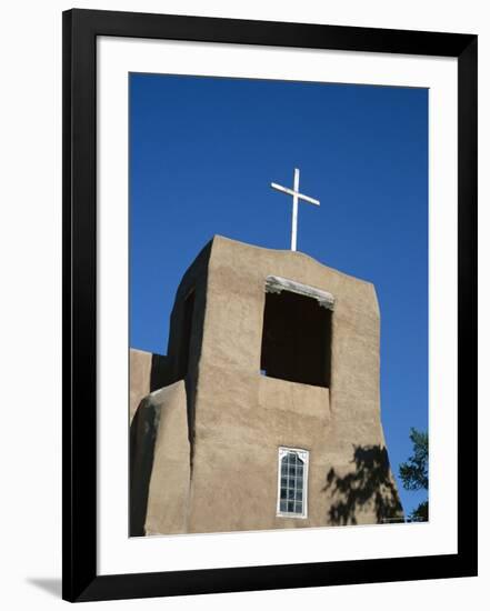 San Miguel Chapel Detail, Mission Church Built by Thalcala Indians, Rebuilt 1710, Santa Fe-Nedra Westwater-Framed Photographic Print