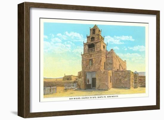 San Miguel Church, Santa Fe, New Mexico-null-Framed Art Print