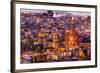 San Miguel de Allende, Mexico, Miramar, Overlook, Parroquia Archangel Church-William Perry-Framed Premium Photographic Print