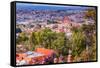 San Miguel de Allende, Mexico, Miramar Overlook, Parroquia Archangel Church-William Perry-Framed Stretched Canvas