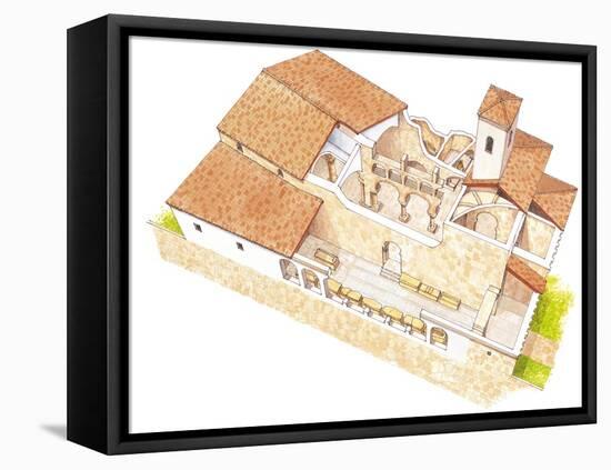 San Millan De La Cogolla, Suso Monastery, La Rioja, Spain-Fernando Aznar Cenamor-Framed Stretched Canvas