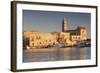 San Nicola Pellegrino Cathedral, at Sunrise, Harbour, Trani, Le Murge-Markus Lange-Framed Photographic Print