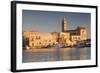 San Nicola Pellegrino Cathedral, at Sunrise, Harbour, Trani, Le Murge-Markus Lange-Framed Photographic Print