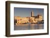 San Nicola Pellegrino Cathedral, at Sunrise, Harbour, Trani, Le Murge-Markus Lange-Framed Photographic Print