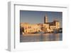 San Nicola Pellegrino Cathedral, at Sunrise, Harbour, Trani, Le Murge-Markus Lange-Framed Photographic Print