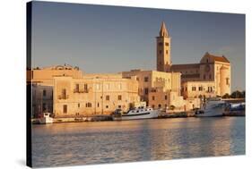 San Nicola Pellegrino Cathedral, at Sunrise, Harbour, Trani, Le Murge-Markus Lange-Stretched Canvas