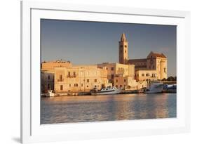 San Nicola Pellegrino Cathedral, at Sunrise, Harbour, Trani, Le Murge-Markus Lange-Framed Photographic Print