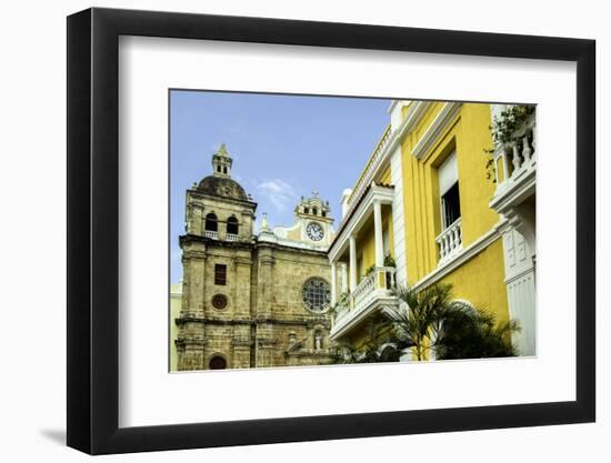 San Pedro Claver Church, Cuidad Vieja, Cartagena, Colombia-Jerry Ginsberg-Framed Premium Photographic Print