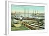 San Pedro Harbor, California-null-Framed Art Print