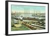 San Pedro Harbor, California-null-Framed Art Print