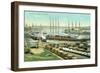 San Pedro Harbor, California-null-Framed Art Print