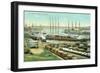 San Pedro Harbor, California-null-Framed Art Print