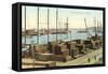 San Pedro Harbor, California-null-Framed Stretched Canvas