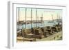 San Pedro Harbor, California-null-Framed Art Print