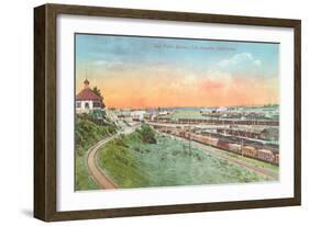 San Pedro Harbor, Los Angeles, California-null-Framed Art Print