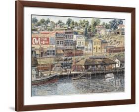 San Pedro Harbor-Stanton Manolakas-Framed Premium Giclee Print