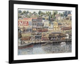 San Pedro Harbor-Stanton Manolakas-Framed Premium Giclee Print