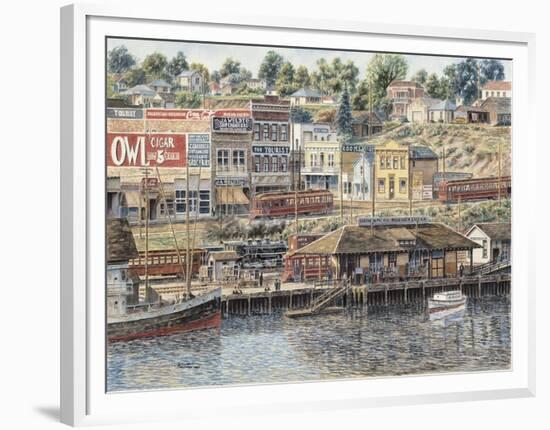 San Pedro Harbor-Stanton Manolakas-Framed Premium Giclee Print