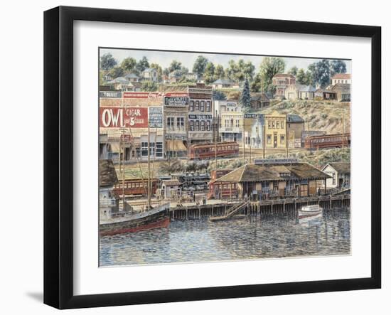 San Pedro Harbor-Stanton Manolakas-Framed Giclee Print