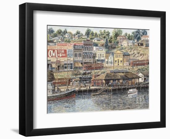 San Pedro Harbor-Stanton Manolakas-Framed Premium Giclee Print