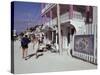 San Pedro Main Street, Ambergris Cay, Belize, Central America-Upperhall-Stretched Canvas