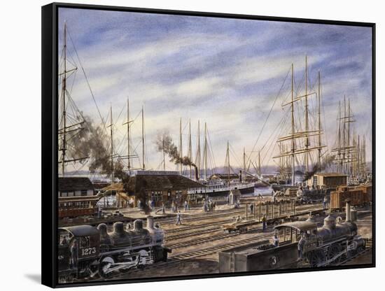 San Pedro Sunrise #2-Stanton Manolakas-Framed Stretched Canvas