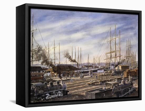 San Pedro Sunrise #2-Stanton Manolakas-Framed Stretched Canvas