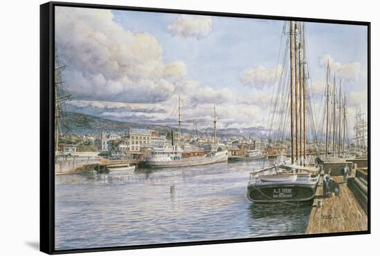 San Pedro Sunrise, Ca. 1913-Stanton Manolakas-Framed Stretched Canvas