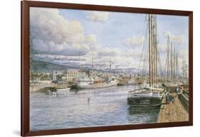 San Pedro Sunrise, Ca. 1913-Stanton Manolakas-Framed Giclee Print