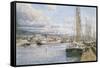 San Pedro Sunrise, Ca. 1913-Stanton Manolakas-Framed Stretched Canvas