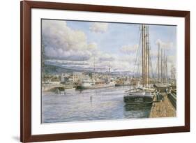 San Pedro Sunrise, Ca. 1913-Stanton Manolakas-Framed Premium Giclee Print