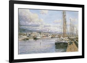 San Pedro Sunrise, Ca. 1913-Stanton Manolakas-Framed Premium Giclee Print