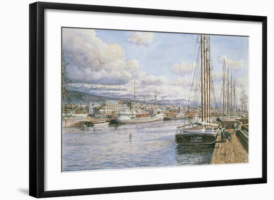 San Pedro Sunrise, Ca. 1913-Stanton Manolakas-Framed Giclee Print