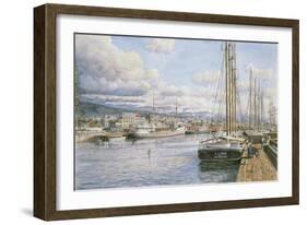 San Pedro Sunrise, Ca. 1913-Stanton Manolakas-Framed Giclee Print