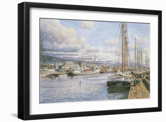 San Pedro Sunrise, Ca. 1913-Stanton Manolakas-Framed Giclee Print