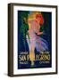 San Pellegrino Vintage Poster - Europe-Lantern Press-Framed Premium Giclee Print