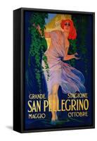 San Pellegrino Vintage Poster - Europe-Lantern Press-Framed Stretched Canvas