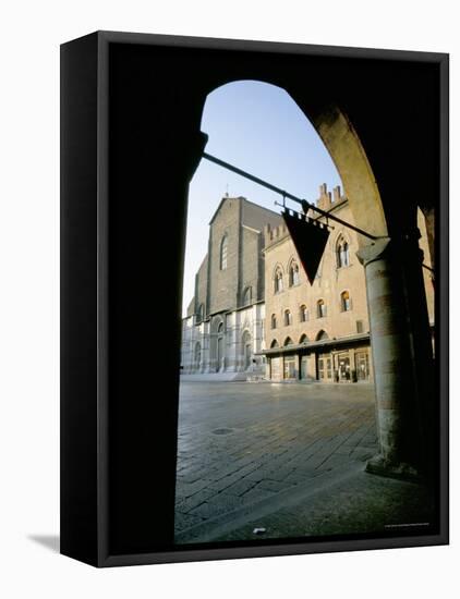 San Petronio, Bologna, Emilia-Romagna, Italy-Oliviero Olivieri-Framed Stretched Canvas