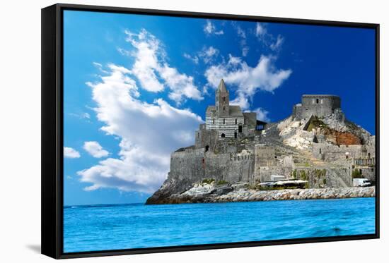 San Pietro Church of Portovenere - Italy-Alberto SevenOnSeven-Framed Stretched Canvas