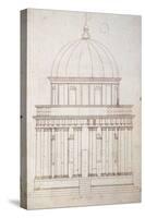 San Pietro in Montorio. the Tempietto Built by Donato Bramante (1444-1514). Drawing by Andrea Palla-Andrea Palladio-Stretched Canvas