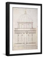 San Pietro in Montorio. the Tempietto Built by Donato Bramante (1444-1514). Drawing by Andrea Palla-Andrea Palladio-Framed Giclee Print