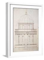 San Pietro in Montorio. the Tempietto Built by Donato Bramante (1444-1514). Drawing by Andrea Palla-Andrea Palladio-Framed Giclee Print