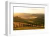 San Quirico D'Orcia Italy Dusk-null-Framed Art Print