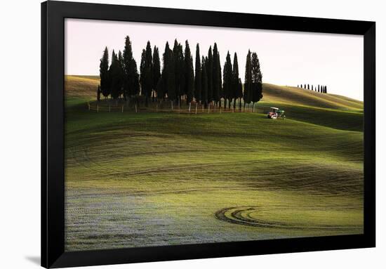 San Quirico D'Orcia, Orcia Valley, Tuscany, Italy-ClickAlps-Framed Photographic Print