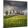 San Quirico D'Orcia, Tuscany, Italy. Farmhouse at Sunset.-ClickAlps-Mounted Photographic Print