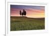 San Quirico, Orcia Valley, Tuscany, Italy. Cypresses at Sunrise-ClickAlps-Framed Photographic Print