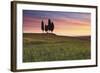 San Quirico, Orcia Valley, Tuscany, Italy. Cypresses at Sunrise-ClickAlps-Framed Photographic Print