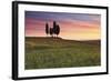 San Quirico, Orcia Valley, Tuscany, Italy. Cypresses at Sunrise-ClickAlps-Framed Photographic Print