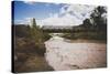 San Rafael Swell Swinging Bridge, Built By CCC, Aid Cattlemen Crossing Livestock Across River, Utah-Louis Arevalo-Stretched Canvas